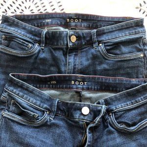 2- White House Black Market Bootcut Jeans